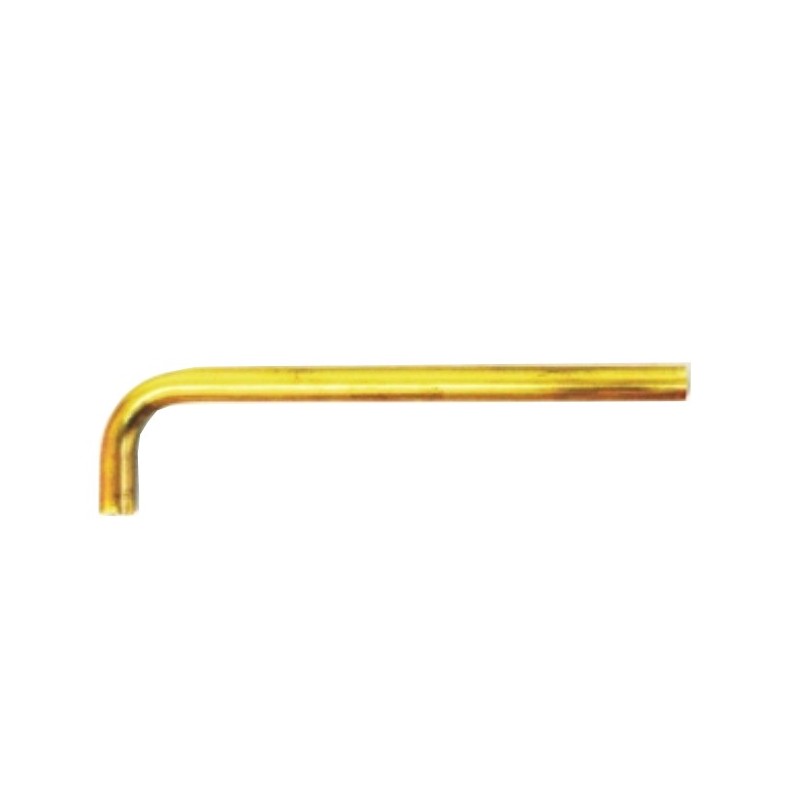 12mm L-shaped tube, 200mm x 50mm, with internal threading