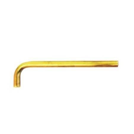 12mm L-shaped tube, 200mm x 50mm, with internal threading