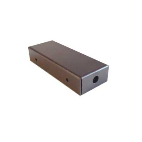 Black metal support 130mm x 50mm x 26mm