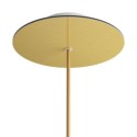 Metal support in brass color, 200mm long with one hole.