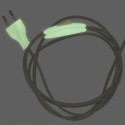 200 cm phosphorescent connection with plug and switch
