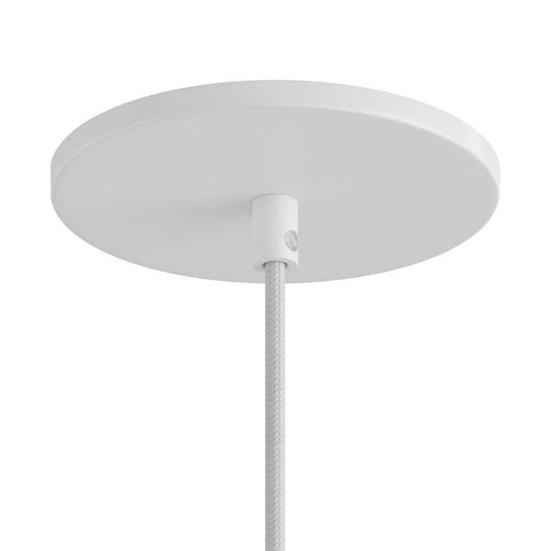 White metal support 126mm diameter for false ceilings