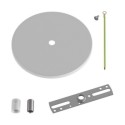White metal support 126mm diameter for false ceilings