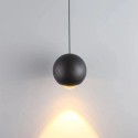 Industrial style black and gold ball lampshade 120mm