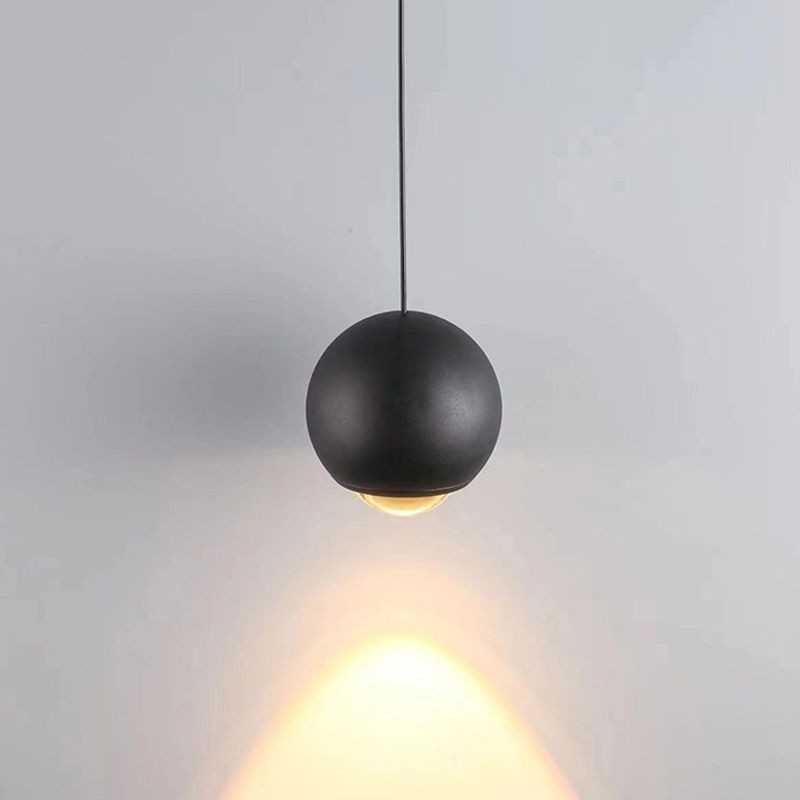 Industrial style black and gold ball lampshade 120mm