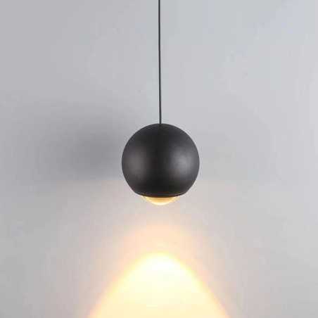 Industrial style black and gold ball lampshade 120mm
