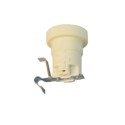 Lamp holder with metal clip thermoplastic