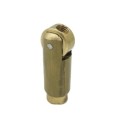 Semi-articulated brass knuckle joint with a 10/100 pitch and 8 metric size.