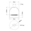 E27 threaded lamp holder with natural wood washers