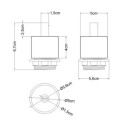 E27 threaded lamp holder with straight wooden washers