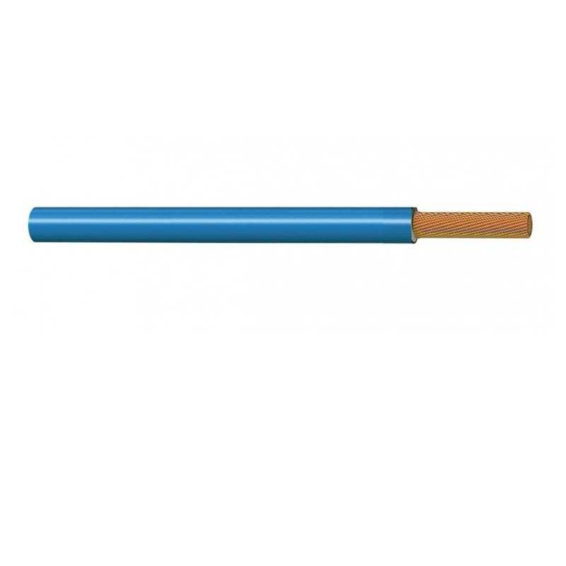 Single-core blue Teflon cable section 1 x 0.50 mm2
