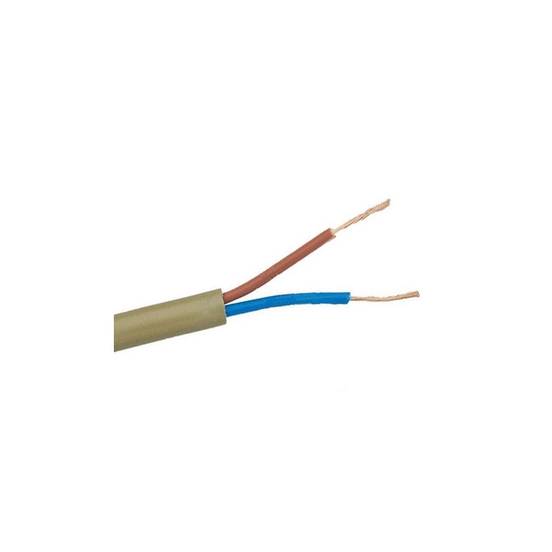 Flat golden cable hose 2 x 0