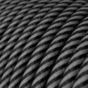 Decorative textile cable by the meter approved graphite