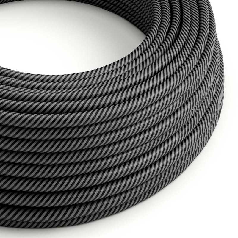 Decorative textile cable by the meter approved graphite