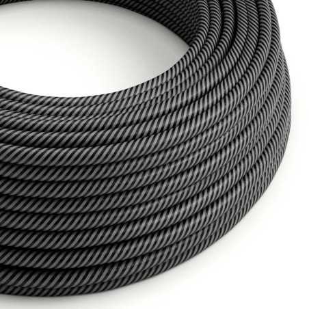 Decorative textile cable by the meter approved graphite
