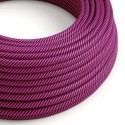 Decorative textile cable by the meter, approved, in the color "vertigo chicle".