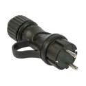 Outdoor plug for round cable garland