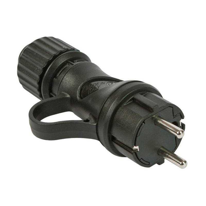 Outdoor plug for round cable garland