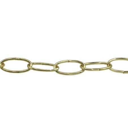 Brass effect chain link, 40mm, for lamps of weight