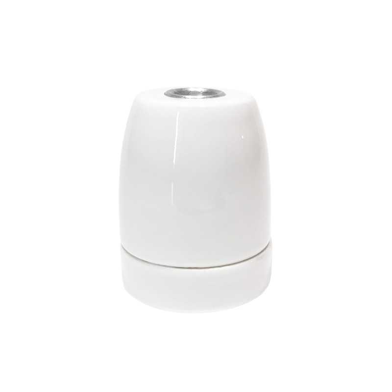 E27 porcelain lamp holder smooth body – Lighting DIY