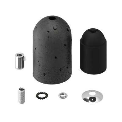 E27 cement lamp holder kit industrial various finishes | Lighting DIY