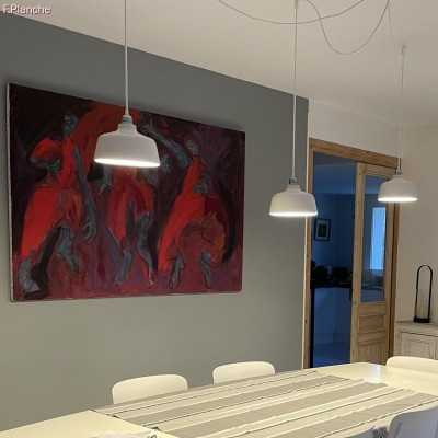 Ceiling decentralising hook for fabric cable | LIGHTING DIY