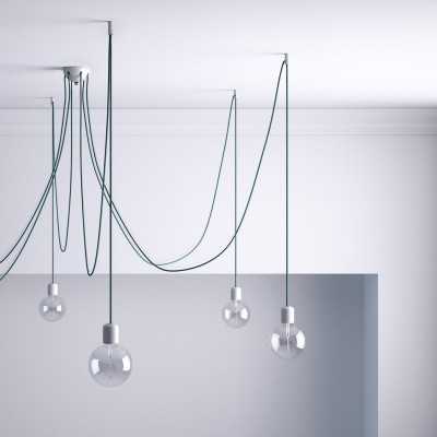 Ceiling decentralising hook for fabric cable | LIGHTING DIY
