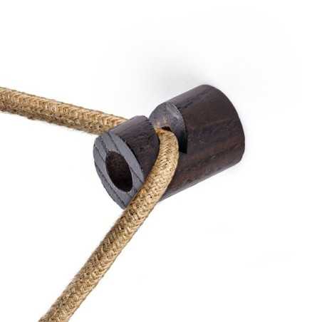 V-shaped wooden hook for fabric cable | LIGHTING DIY