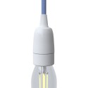 Smooth body porcelain E14 lamp holder
