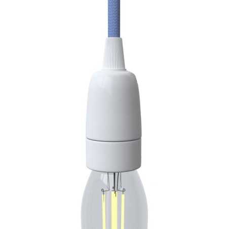 Smooth body porcelain E14 lamp holder