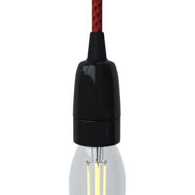 Smooth body porcelain E14 lamp holder
