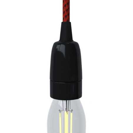 Smooth body porcelain E14 lamp holder