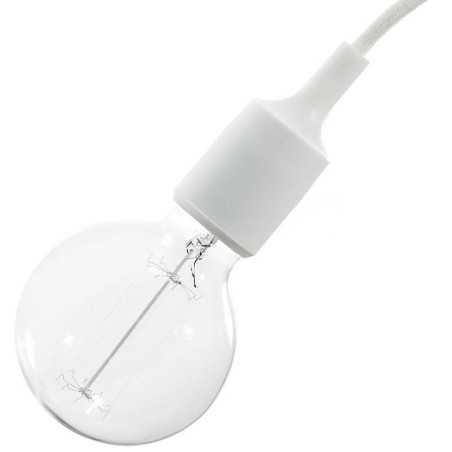 Smooth body E27 silicone lamp holder