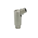 Articulated joint with a matte steel finish, 53mm high.