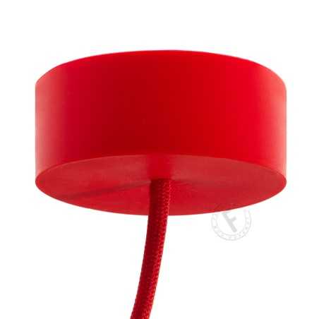 Silicone rosette in beige ocher color