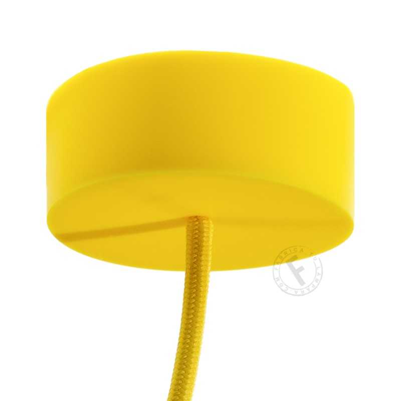Silicone rosette in beige ocher color