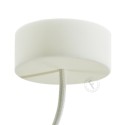 Silicone rosette in beige ocher color