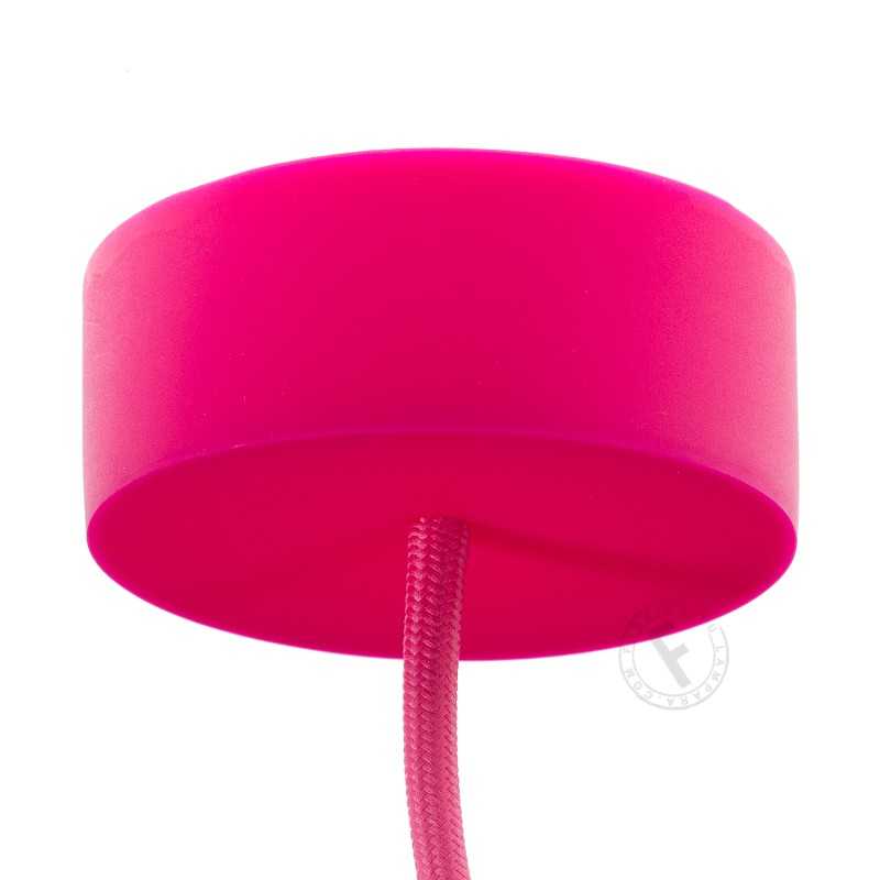 Silicone rosette in beige ocher color