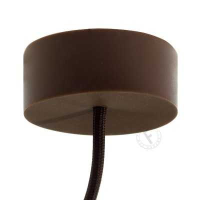 Silicone rosette in beige ocher color