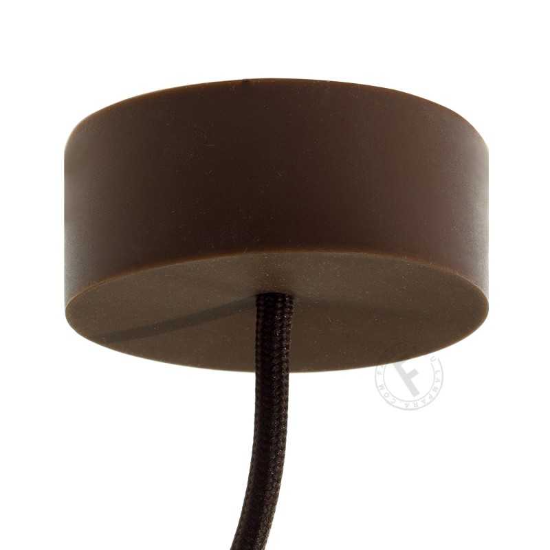 Silicone rosette in beige ocher color
