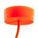 Silicone rosette in beige ocher color