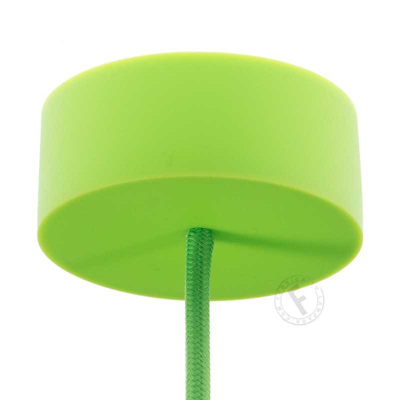 Silicone rosette in beige ocher color