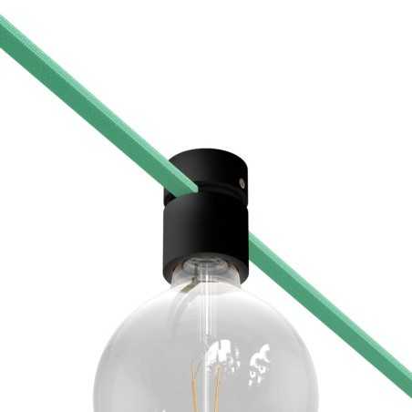 Wooden lamp holder for textile garland cable E27 | LIGHTING DIY