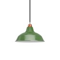 Enamelled metal bell-shaped lampshade E27 30 cm | For pendant lights