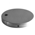 Wall base for making a 120mm matte steel wall light fixture