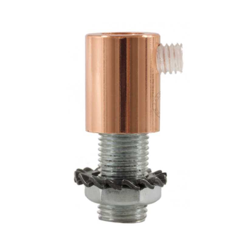 Cylindrical metal clamp for cable M10x1 | LIGHTING DIY