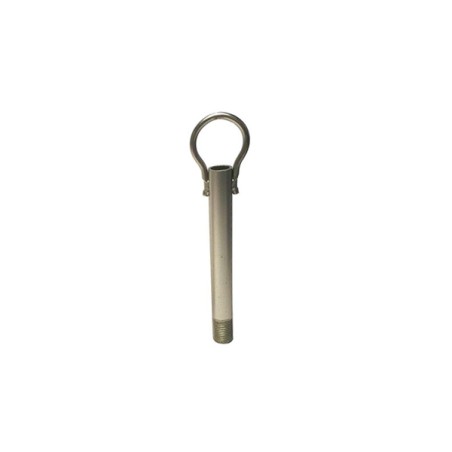 Threaded rod with ring for hanging peacock