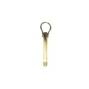 Threaded rod with ring for hanging peacock