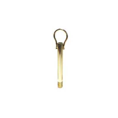 Threaded rod with ring for hanging peacock