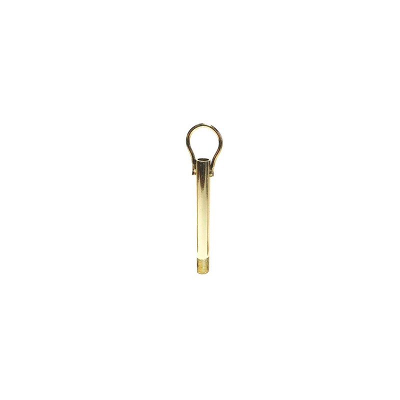 Threaded rod with ring for hanging peacock